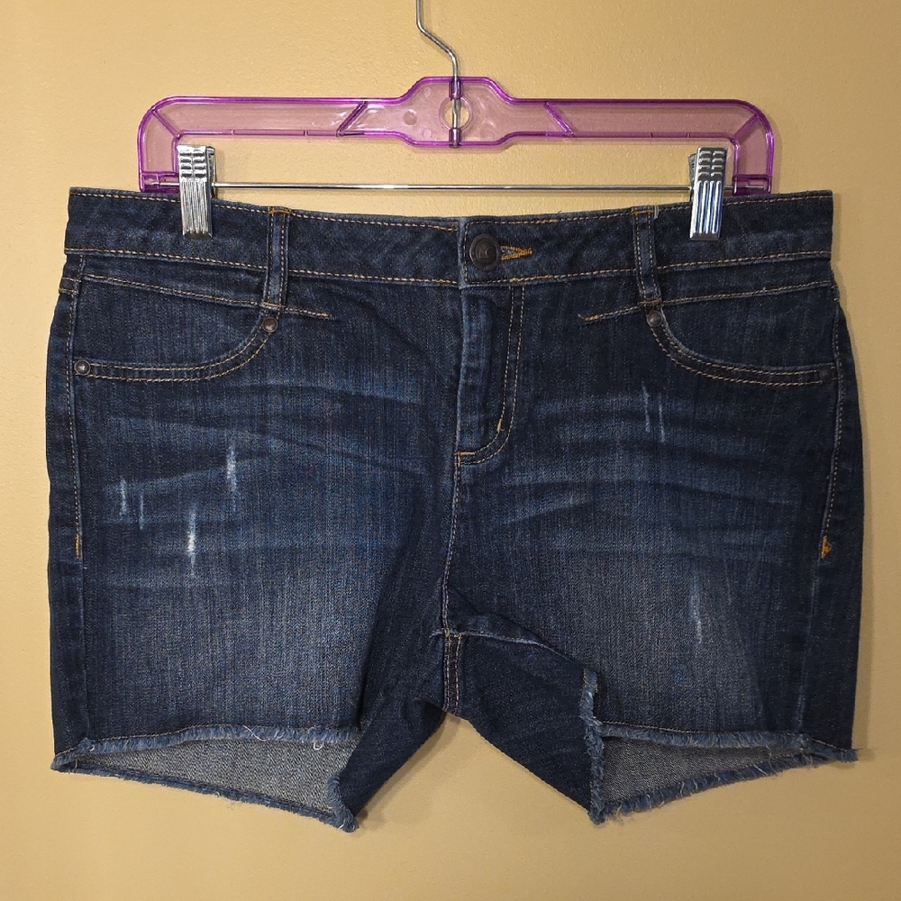 LC Lauren Conrad Dark Blue Jean Shorts